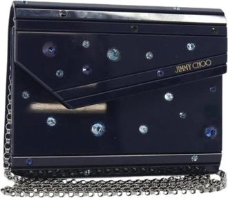 Jimmy Choo London Pre-owned Plastic shoulder-bags - Dames - Vintage Clutch - Blauw - ONE Size - Vintage