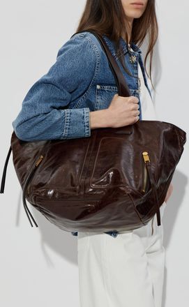 AllSaints Jean Rey Shopper Bag, Womens, Brown