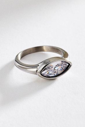 Anthropologie Bezel Oval Stone Ring