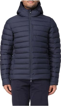 Save The Duck Blauwe Winterjassen voor Mannen - Heren - Winterjassen - Blauw - 2XL - Jassen