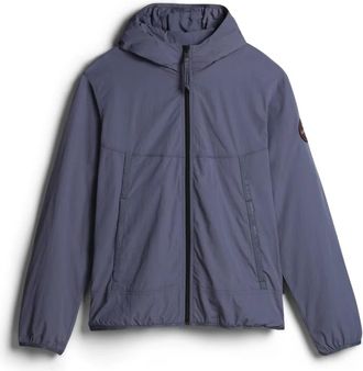 Napapijri Blauwe Grisail Jas met Ritssluiting - Heren - Windbreakers - Blauw - S - Fitness