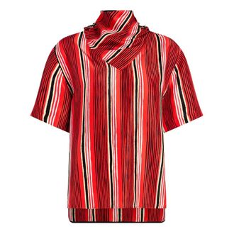 Proenza Schouler Amira Top - Dames - Overhemden - Rood - Maat: S Zijde