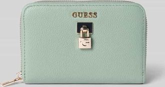 Guess Portemonnaie mit Label-Applikation Modell YESBA in Mint, Gr&ouml;&szlig;e 1