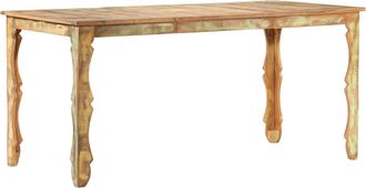 vidaXL Vidaxl - Mesa De Comedor De Madera Maciza Reciclada 160x80x76 Cm
