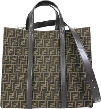 Fendi Pre-owned Canvas fendi-bags - Dames - Vintage Shopper - Bruin - ONE Size - Vintage