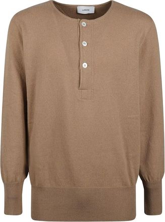 Lardini Maglione con abbottonatura - Marrone