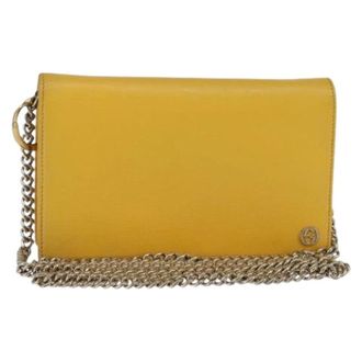 Gucci Pre-owned Cross Body Bags, female, Yellow, Size: ONE SIZE Pre-owned Vintage Crossbody Bag