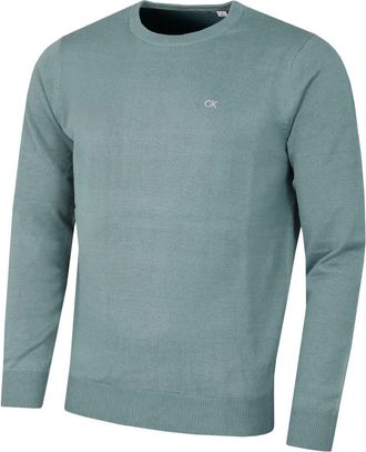 Calvin Klein Mens Crew Neck Sweater - Sage - XXXL