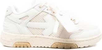 Off-white Bianco E Beige Low-Top Sneakers