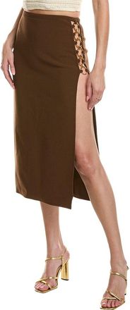 Michael Kors Barathea Wool-Blend Ring Skirt