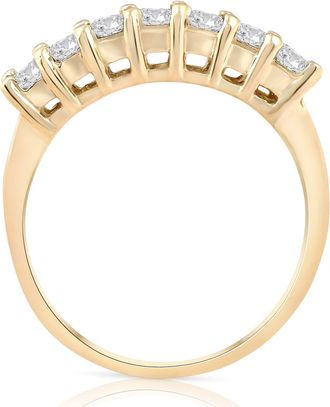 Pompeii3 5/8CT Round Cut Diamond Wedding Anniversary Ring Solid 14K Yellow Gold Size Selectable