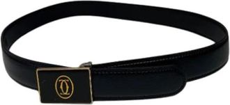 Cartier Pre-owned Vintage Riem - unisex - Vintage Accessoires - Zwart - ONE Size - Leer - Vintage