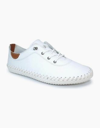 Lunar Womens Lunar St Ives FLE030 in White - Size: 5