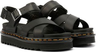 Dr. Martens Voss II Athena Dames Zwart Leren Sandalen