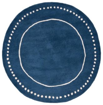Safavieh Alfombra lana azul marino/marfil 152 x 152 cm