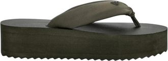Emporio Armani Schoenen, Dames, Groen, 40 EU, Slippers met rubberen sleehak