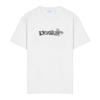 Off-white T-Shirts, male, White, Size: M Logo T-shirt