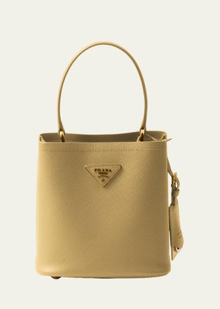 Prada Panier Saffiano Leather Top-Handle Bag