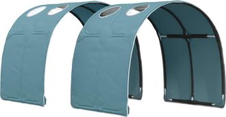 vidaXL T&uacute;nel De Cama 2 Uds. Azul Claro Poli&eacute;ster Vidaxl
