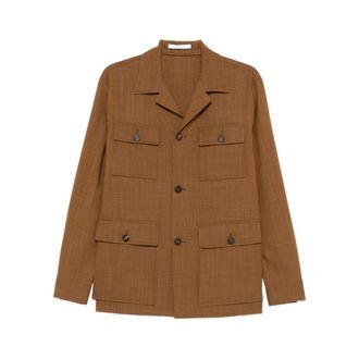 Tagliatore Light Jackets, male, Brown, Size: M Tempest Shirt Jacket