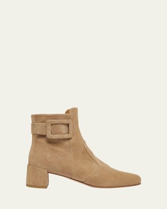 Roger Vivier Womens Très Vivier Ankle Boots In Suede from
