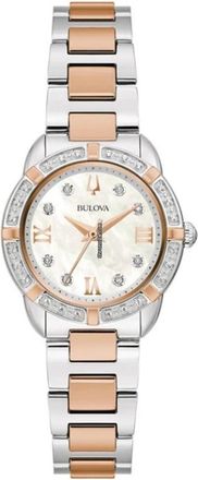 Bulova IJK Bulova - Donna - 98R291 - Bulova Classic Lady Diamonds - 98R291 - Dames - Horloges - Grijs - ONE Size - Accessoires