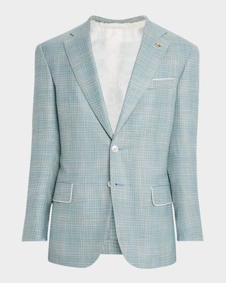 Stefano Ricci Men & apos;s Check Single-Breasted Sport Coat