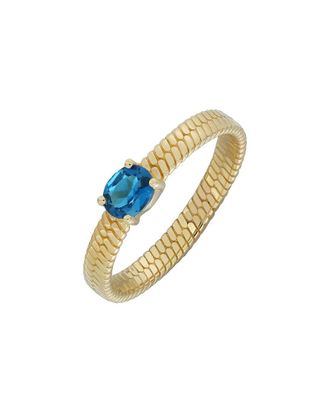 Bony Levy 14K 0.31 Ct. Tw. Blue Topaz Ring