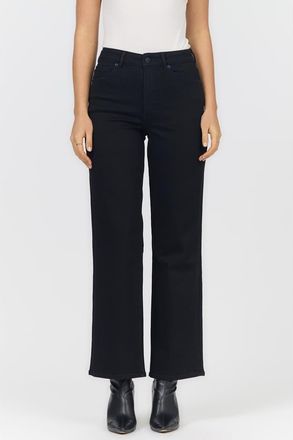Dear John Denim Holly High Rise Straight Leg Jeans in Black Arrow at Nordstrom, Size 27
