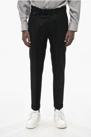 BRIGLIA 1949 Virgin Wool Trousers With Double Pleats size 48