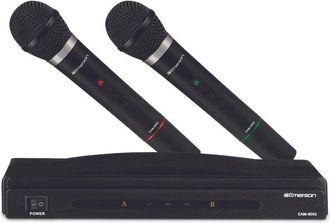 Emerson Professional Dual Microphone Kit with Wireless Transmitter