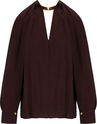 Elisabetta Franchi Blouses - Dames - Blouses - Bruin - M - Overhemden