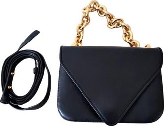 Bottega Veneta Black Leather Mount Cross Body Bag