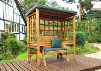 Charles Taylor Trading Wentworth Two Seater Arbour Green in Brown