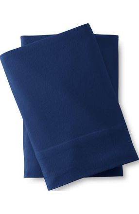 Lands End 5oz Velvet Flannel Sheets in Deep Sea Navy at Nordstrom, Size Standard