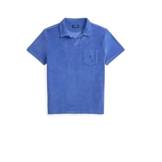 Polo Ralph Lauren Light Cotton Terry Polo - male - Polo Ralph Lauren - Polo Shirts - Blue - XL - Tops