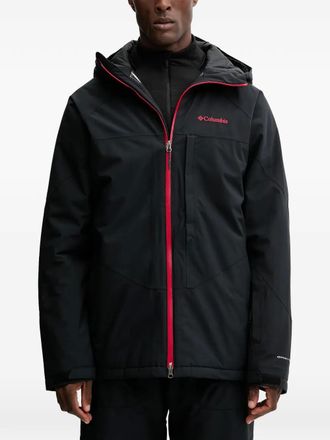 Columbia Ski-jack met capuchon en ritssluiting - Zwart