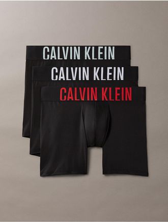 Calvin Klein Mens Intense Power Micro 3-Pack Boxer Brief - Black - XL