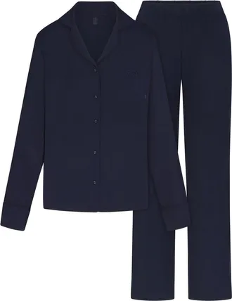 SKIMS Jersey Pyjama set - Navy - M (UK12-14)