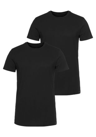 Lee T-Shirt LEE, Herren, Gr. 5XL, schwarz, Obermaterial: 100% Baumwolle, Basic, schmal h&uuml;ftlang, Rundhals, Shirts T-Shirt, in schmaler Passform