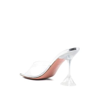 Amina Muaddi Lupita Glass Mule - Clear
