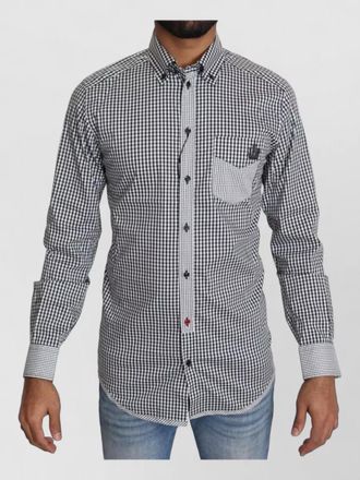 Dolce & Gabbana checked slim-fit shirt