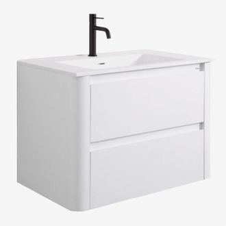 Sklum Sklum - Conjunto De Mueble De Ba&ntilde;o En Madera Con Lavabo Integrado Egerton