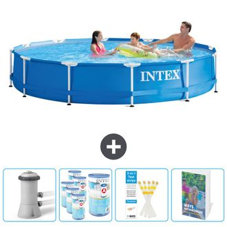 Intex Piscina Con Estructura Redonda - 366x76 Cm - 5-piezas Scb107
