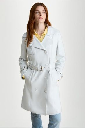 FURNIQ Soho Leather Jacket in White at Nordstrom, Size Large