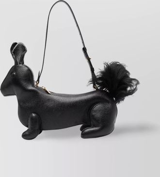 Thom Browne rabbit calf leather shoulder bag