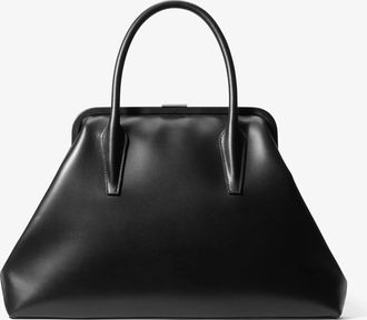 Michael Kors Sofia Large Leather Frame Satchel