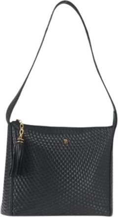 Bally Pre-owned Shoulder Bags, female, Blue, Size: ONE SIZE Pre-owned Leather Shoulder Bag