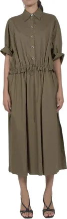 Pinko Vestido camisero - Dresses - Mujer - Verde - S