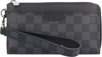 Louis Vuitton Black Gray Damier Graphite Long Wallet (Bi-Fold) (Pre-Owned)